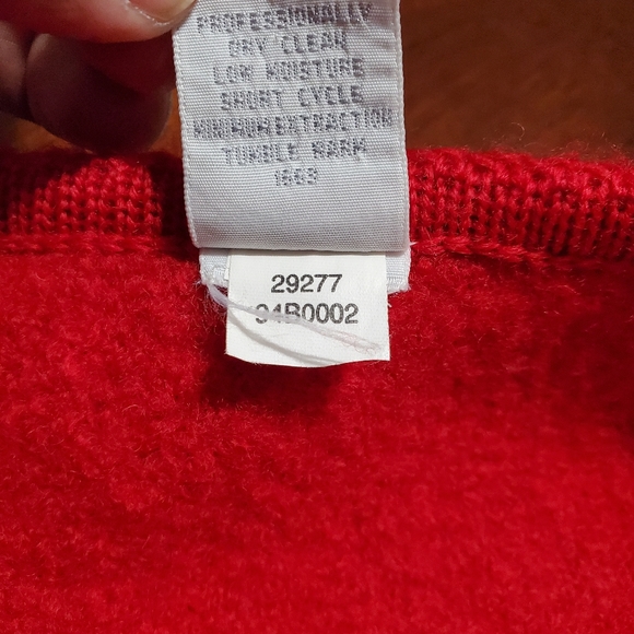 Lands End Women's Petite Vintage 100% Wool Button Front Blazer Cardigan Jacket - Picture 9 of 10